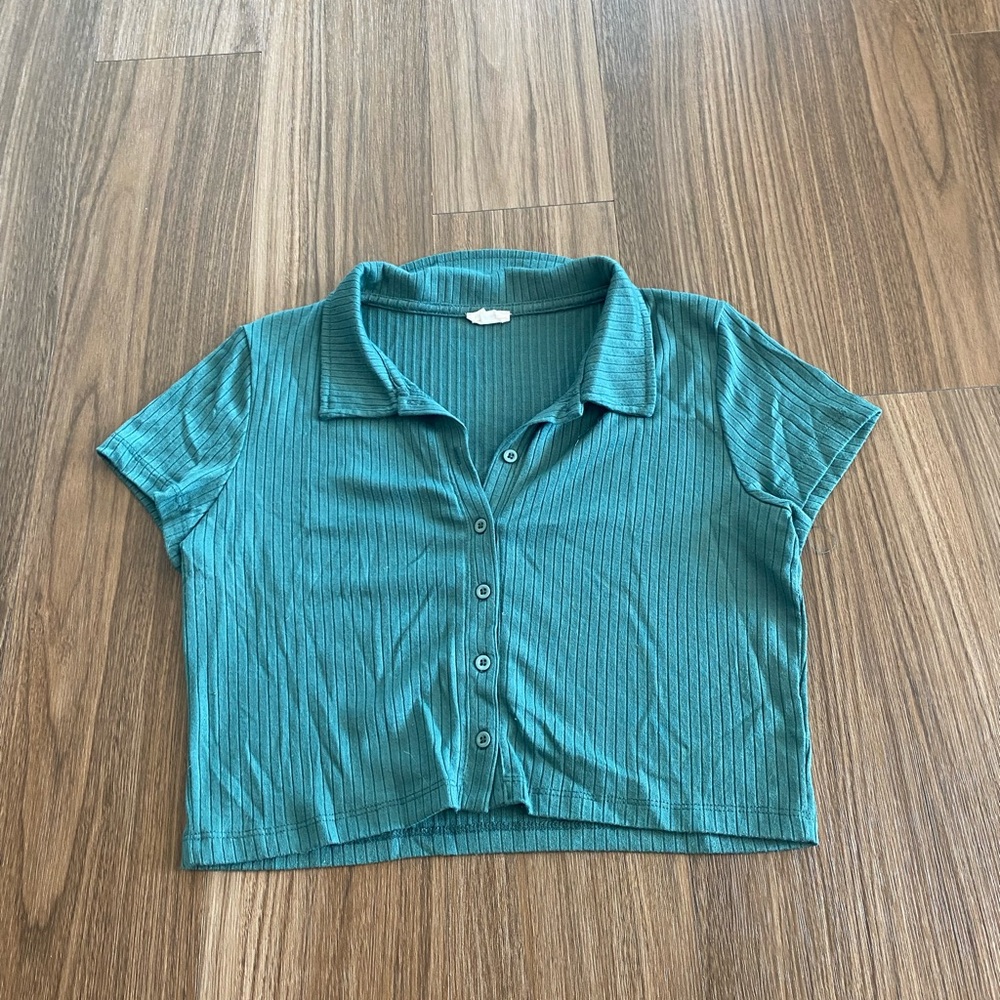 Cotton On Green Crop Top